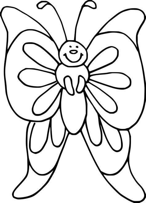 Cute Butterfly Clapping Hands Coloring Pages Coloring Cool