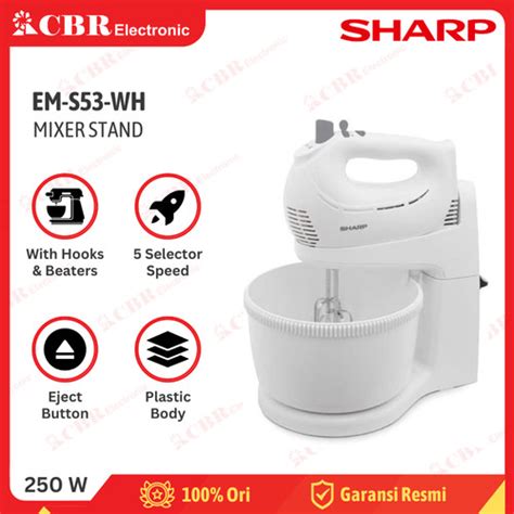 Jual Mixer Sharp Em S Wh Kota Batam Cbr Elektronik Batam Tokopedia