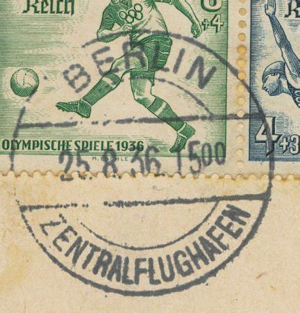 Zentralflughafen Berliner Post Mter Und Ihre Stempel