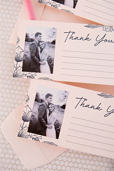 You HAVE To See These Free Printable Photo Thank You Cards Wedding