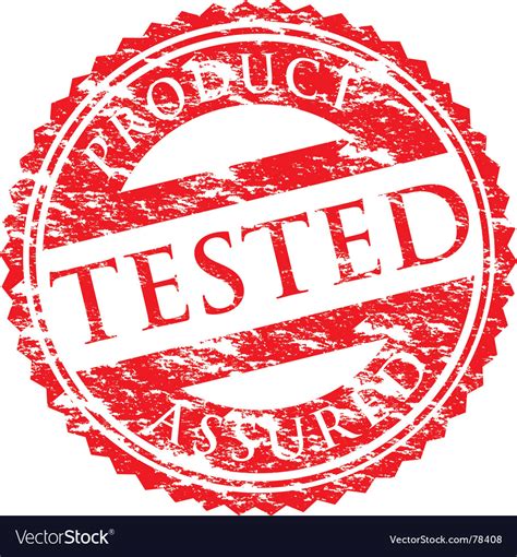 Tested logo Royalty Free Vector Image - VectorStock