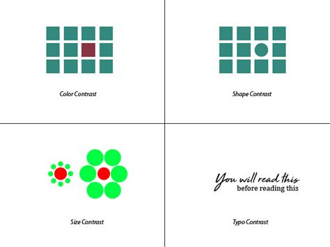 What is contrast in the principles of design - Graphic Design Fundamentals