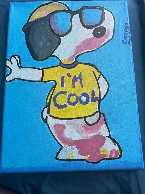 Cartoon Acrylic Painting - Etsy