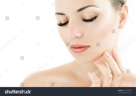 face long eyelashes images stock  vectors shutterstock