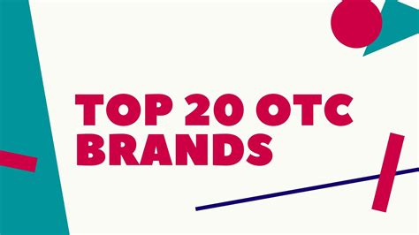 Top 20 OTC Brands or Over The Counter Drugs | Marketing91