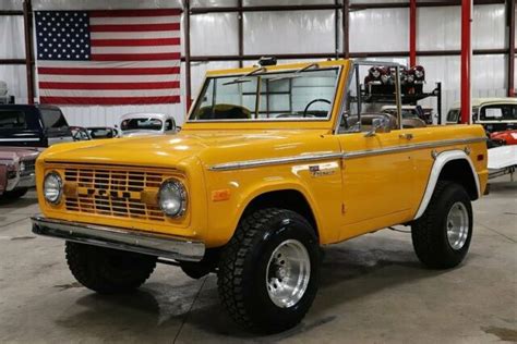 1972 Ford Bronco 57439 Miles Chome Yellow Suv 302cid V8 Manual