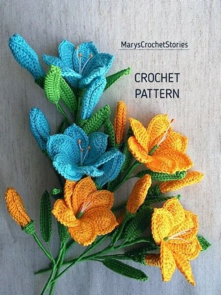 Most Beautiful Crochet Flower Bouquet Patterns Zamiguz