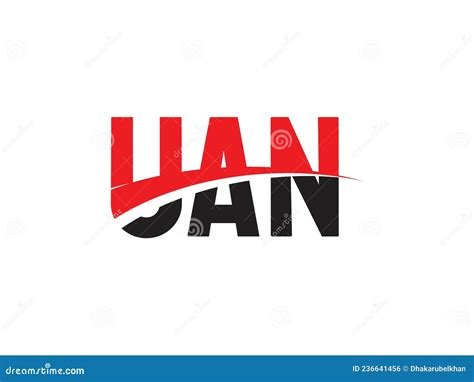 Uan Letter Initial Logo Design Vector Illustration Stock Vector