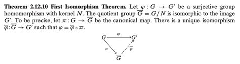 Abstract Algebra An Application Of The First Group Isomorphism