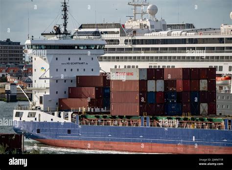 Schifffahrt Auf Der Maas Höhe Hoek Van Holland Stena Line Fähre