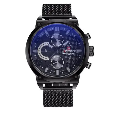 Mannen Naviforce Luxe Merk Analoge Quartz Horloge Man Atm