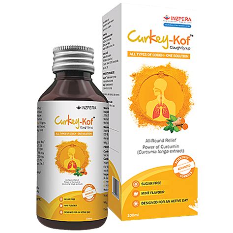 Buy Curkey Kof Cough Syrup For Dry Wet Cough With Turmeric Non