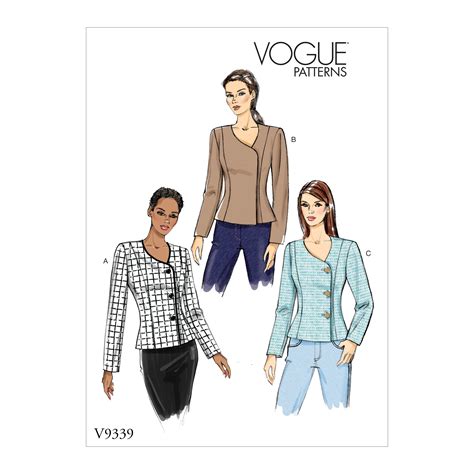 Vogue Patterns 9339 MISSES JACKET