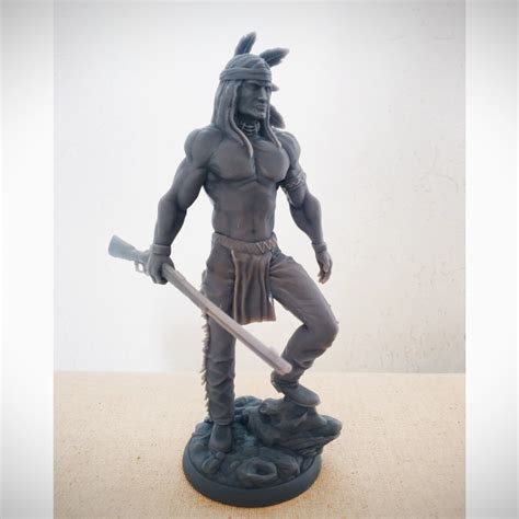 3D Printable Elite Native American Warrior By Rudolf Arendt