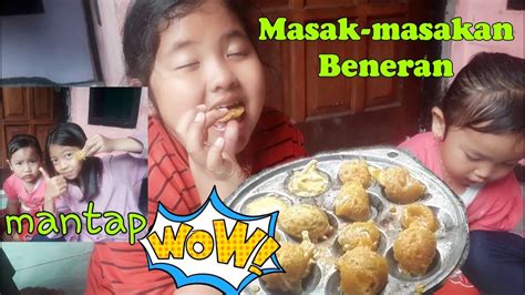 Main Masak Masakan Beneran Saat Hujan Heboh Semua Masak Bala Bala