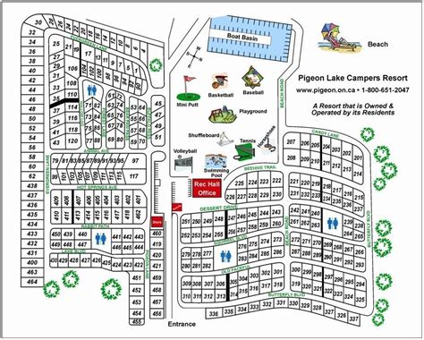 Park Map and Reviews — Pigeon Lake Campers Resort