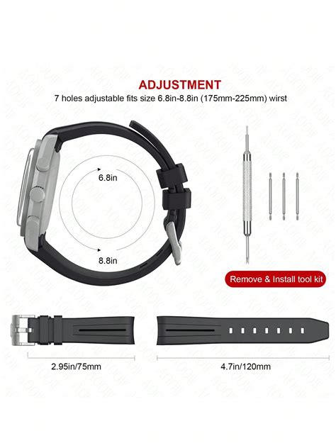 Cinturini Per Orologi Moonswatch Cinturino In Gomma Curvo Senza Spazi