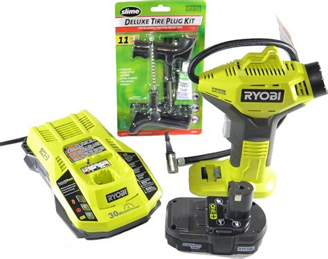 Ryobi P737 18 Volt ONE Power Inflator With Charger Lithium Ion