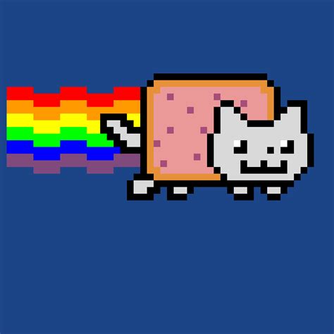 Nyan cat pixel art