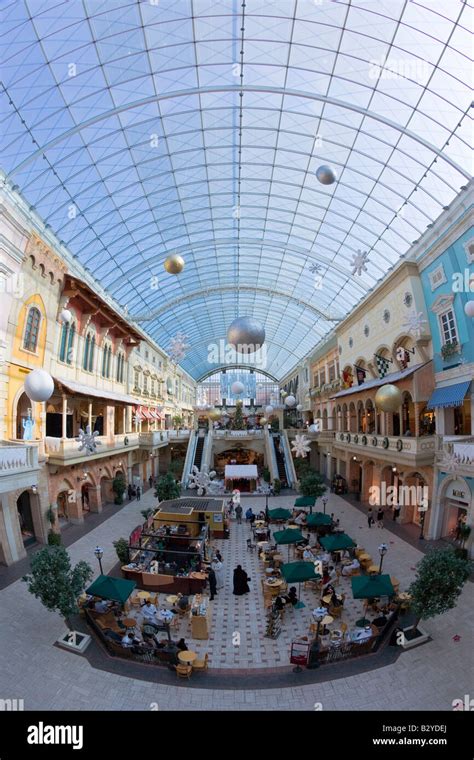 United Arab Emirates Dubai Jumeirah Mercato Mall Interior Stock Photo