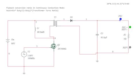 Flyback Converter Modded Multisim Live