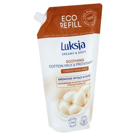 Luksja Creamy Soft Soothing Cotton Milk Provitamin B Caring Hand