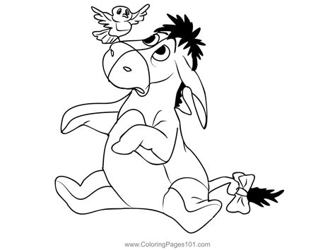 Eeyore 3 Coloring Page for Kids - Free Eeyore Printable Coloring Pages Online for Kids ...