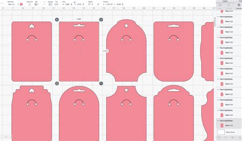 161 Keychain Display Card Svg Free