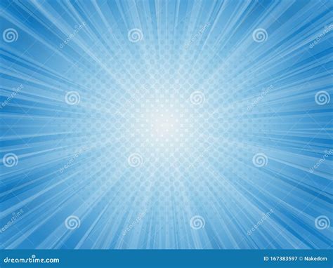 Abstract Blue Light Rays Vector Illustration Background Stock Vector