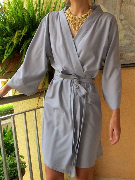 Light Gray Bridesmaid Robes Bridal Robe Kimono By Saudadesun 24 99