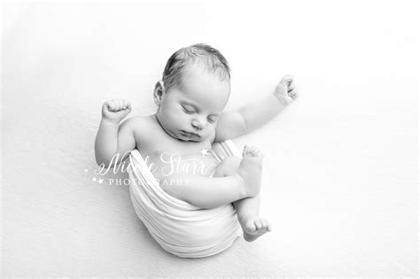 Baby Starr | Classic Black & White Newborn Portraits of Adelaide Olivia ...