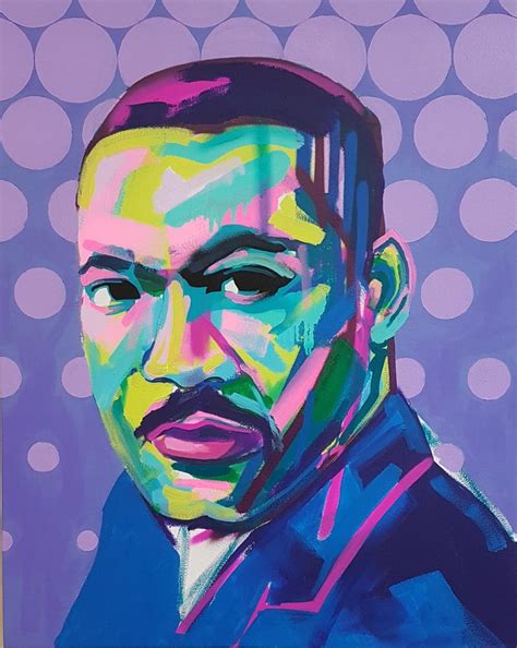 Tim Fowler Martin Luther King Jr Pop Art Acrylic Enamel Gloss