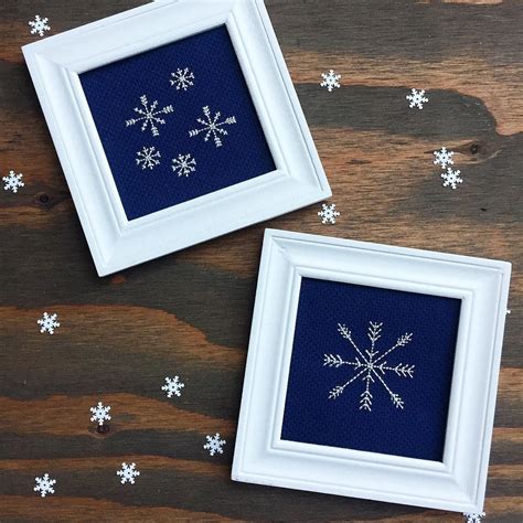 Backstitch Tutorial And Free Snowflake Pattern Snowflake Pattern