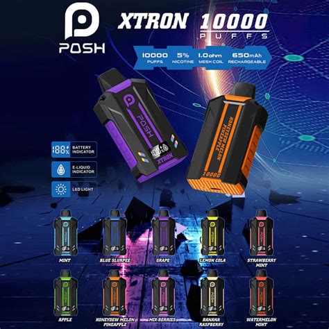 Strawberry Mint Posh Xtron 10000 Disposable Vape Price 17 99