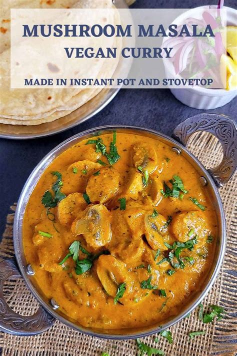 Mushroom Masala Recipe Instant Pot And Stovetop Cooking Carnival