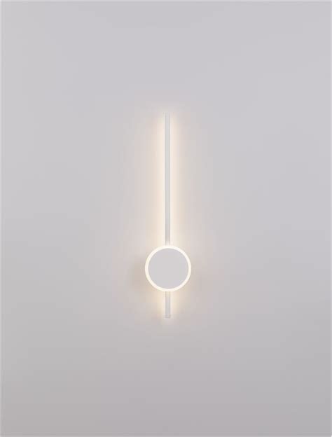 Nova Luce Wall Luminaires Clock Sandy White Aluminium Acrylic