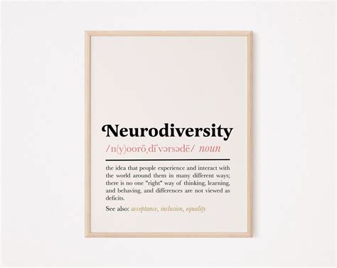 Neurodiversity Print Neurodiversity Poster Neurodiversity Definition