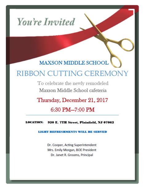 Ribbon Cutting Template