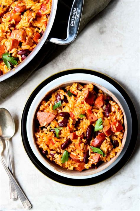 One Skillet Dirty Rice And Beans Moms Dinner