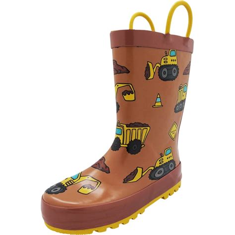 NORTY - Norty Waterproof Rubber Rain Boots for Kids - Boys & Girls ...