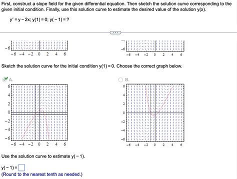 Solved First Construct A Slope Field For The Given Dif