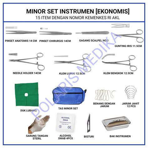 Jual Minor Set Instrumen Economy Set Bedah Minor Hecting Shopee