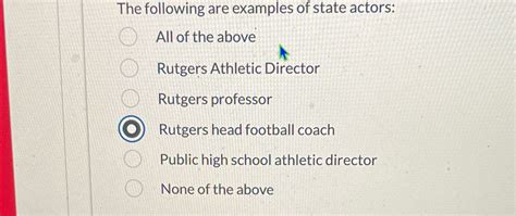 Solved The following are examples of state actors:All of the | Chegg.com