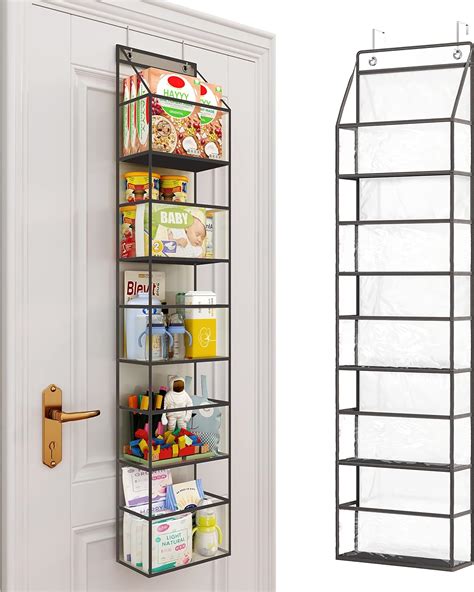 Fixwal Over The Door Hanging Pantry Organizer 5 Shelf Room Organizer