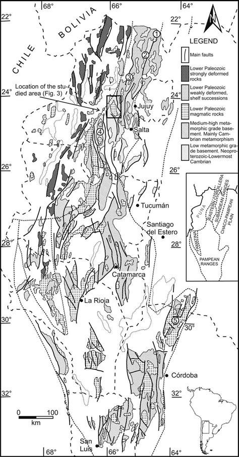 Simplified Map Of The Main Outcrops Of The Upper NeoproterozoicLower