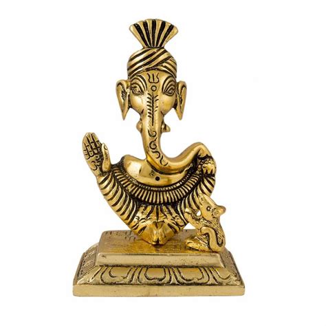 Metal Gold Plated Pagdi Ganesh Statue Home At Rs Piece In Jaipur