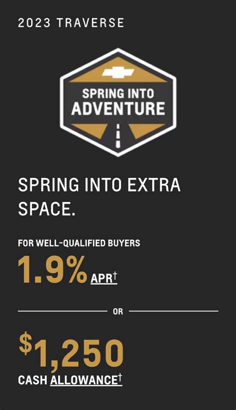 chevy traverse discount offers
