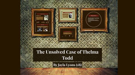 Thelma Todd Murder Case by Jay Lyons