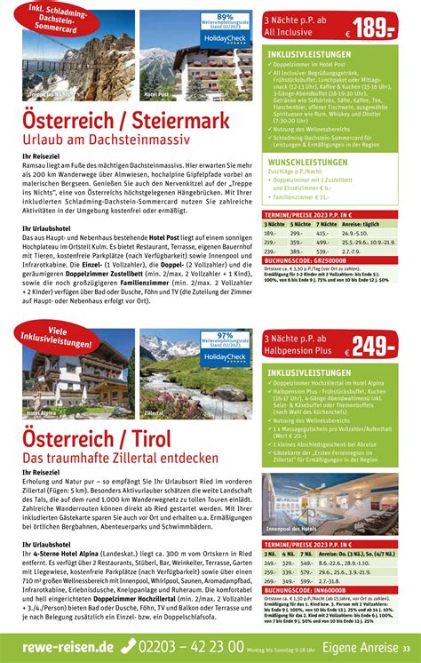 REWE Reisen Aktueller Prospekt 01 03 31 03 2023 33 Jedewoche