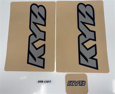 Kyb Fork Stickers Decal Shock Suspension Decals Set Grey X Ebay